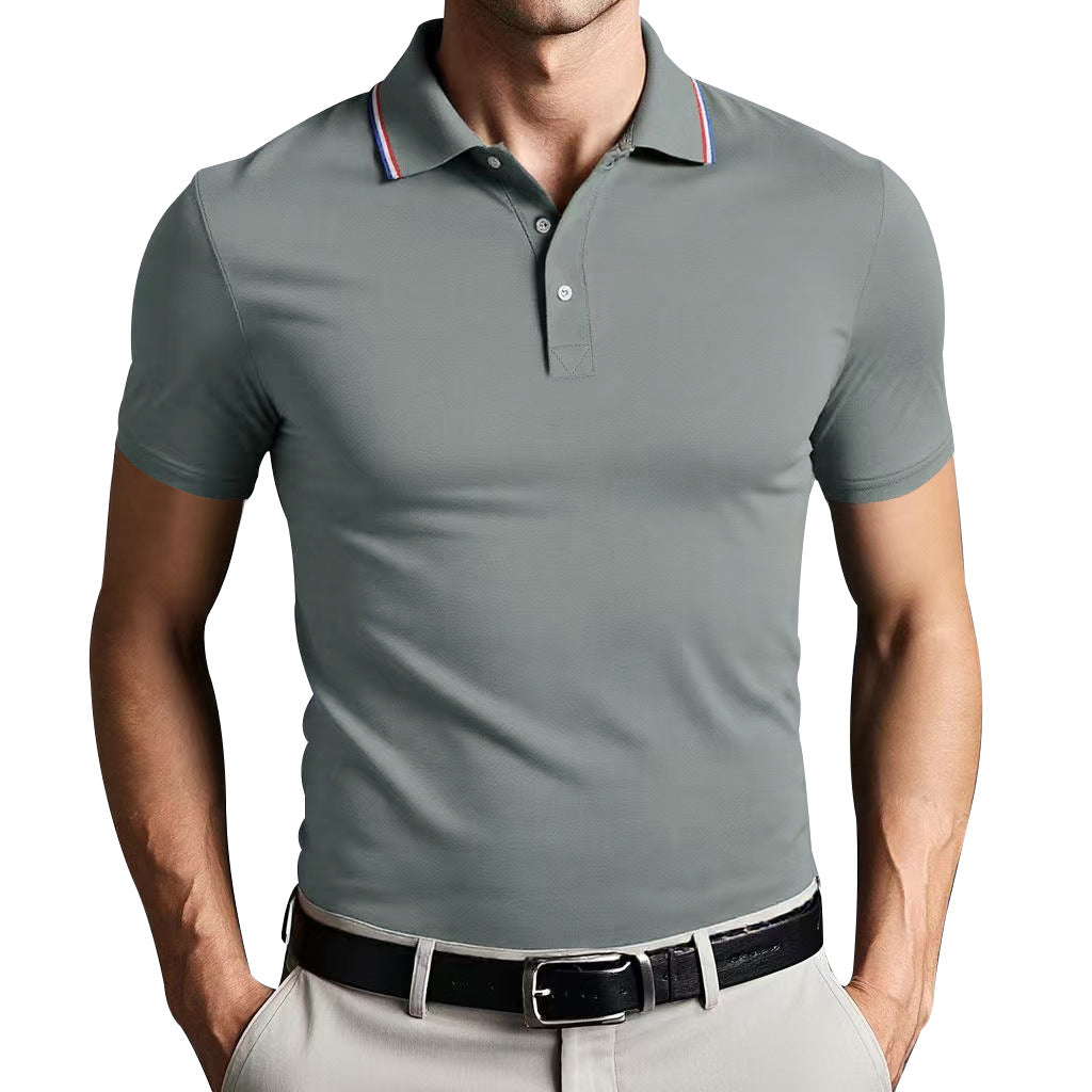 Camisa Polo - Mistura de Poliéster com Corte Slim e Ajuste Respirável