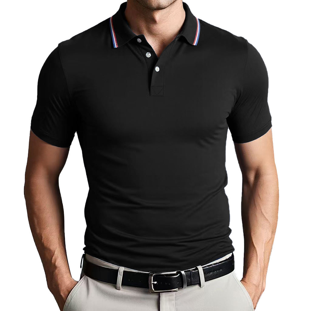 Camisa Polo - Mistura de Poliéster com Corte Slim e Ajuste Respirável