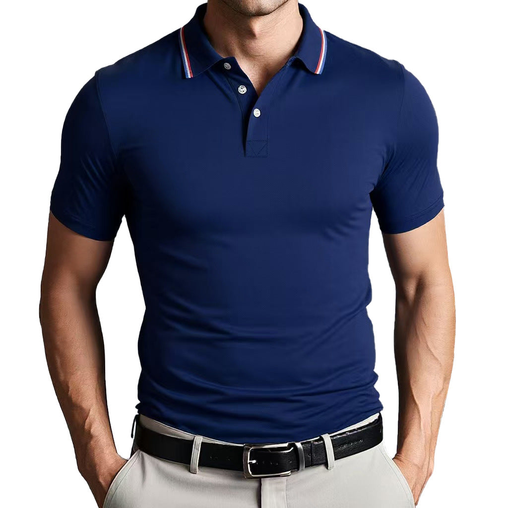 Camisa Polo - Mistura de Poliéster com Corte Slim e Ajuste Respirável