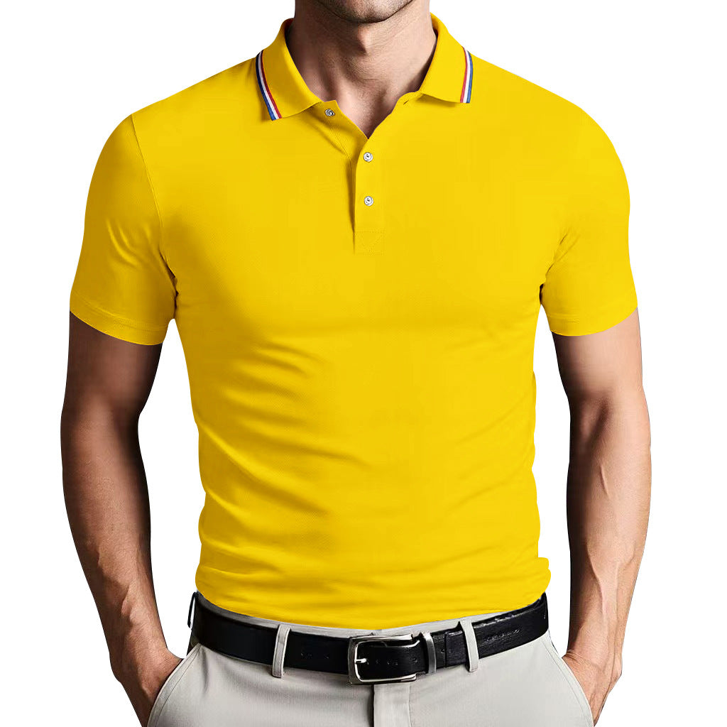 Camisa Polo - Mistura de Poliéster com Corte Slim e Ajuste Respirável