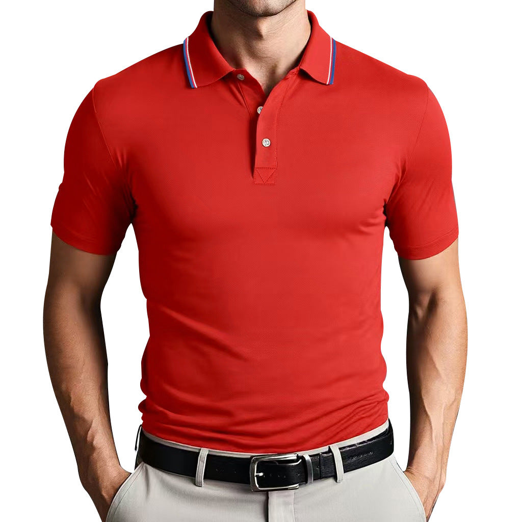 Camisa Polo - Mistura de Poliéster com Corte Slim e Ajuste Respirável