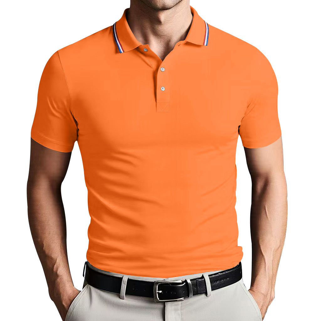 Camisa Polo - Mistura de Poliéster com Corte Slim e Ajuste Respirável