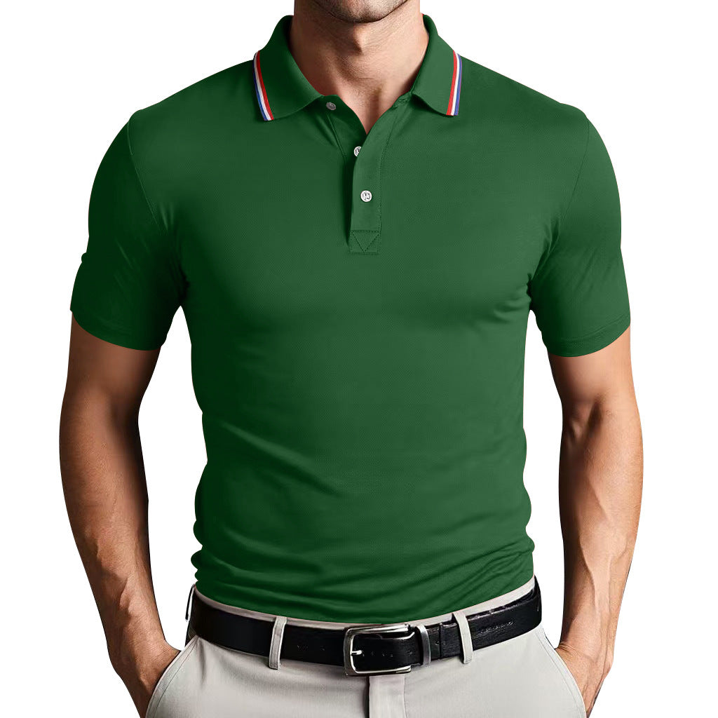 Camisa Polo - Mistura de Poliéster com Corte Slim e Ajuste Respirável