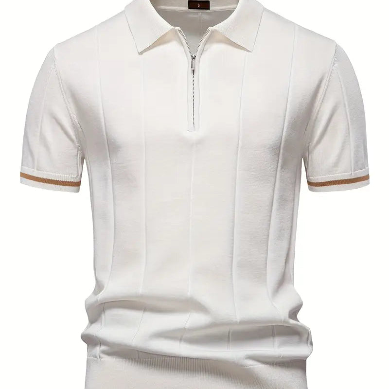 Camisa Polo – Mistura de Poliéster com Corte Ajustado e Respirável