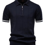 Camisa Polo – Mistura de Poliéster com Corte Ajustado e Respirável