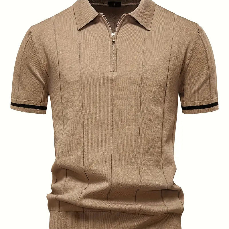 Camisa Polo – Mistura de Poliéster com Corte Ajustado e Respirável