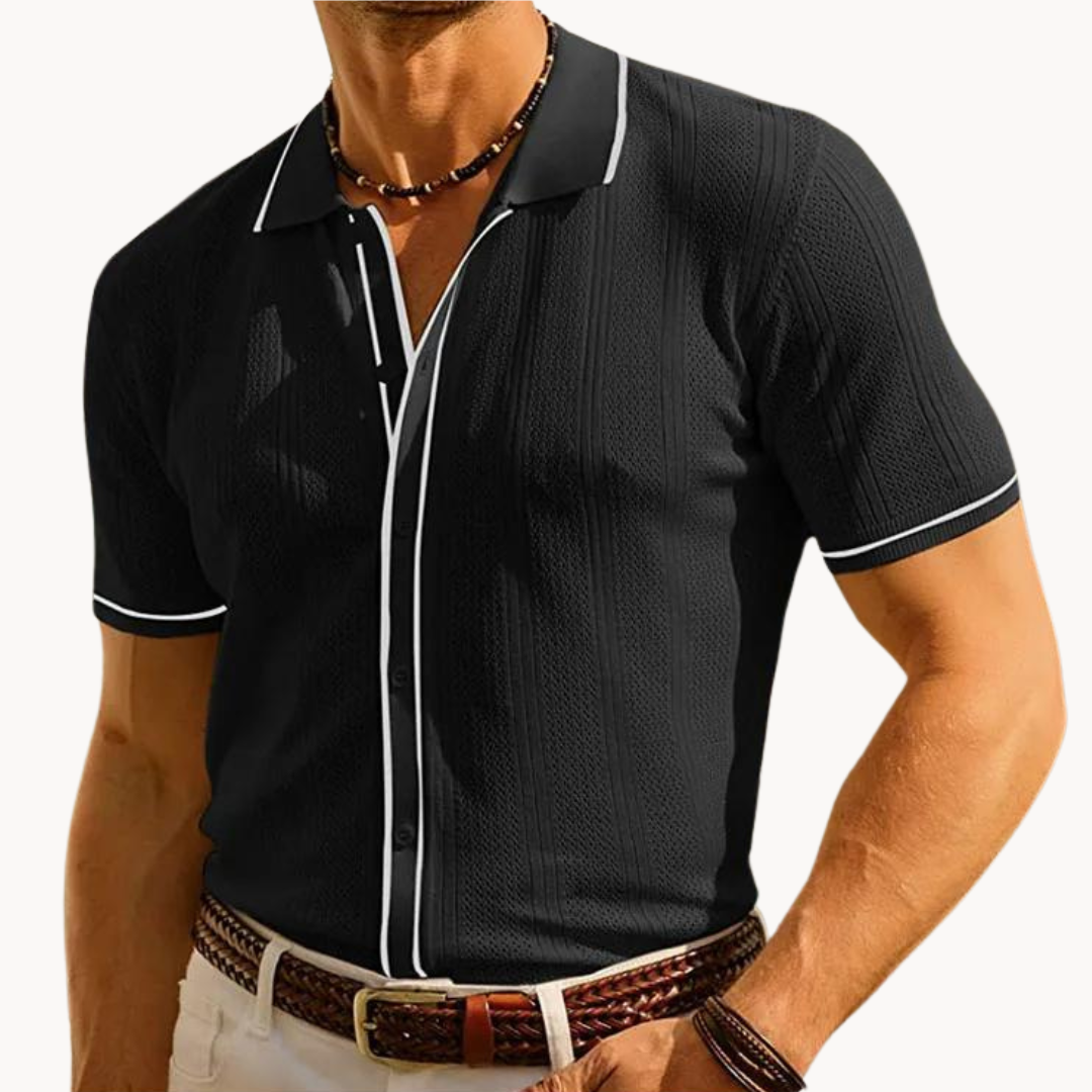 Camisa Polo - Manga Curta com Botões e Ajuste Respirável