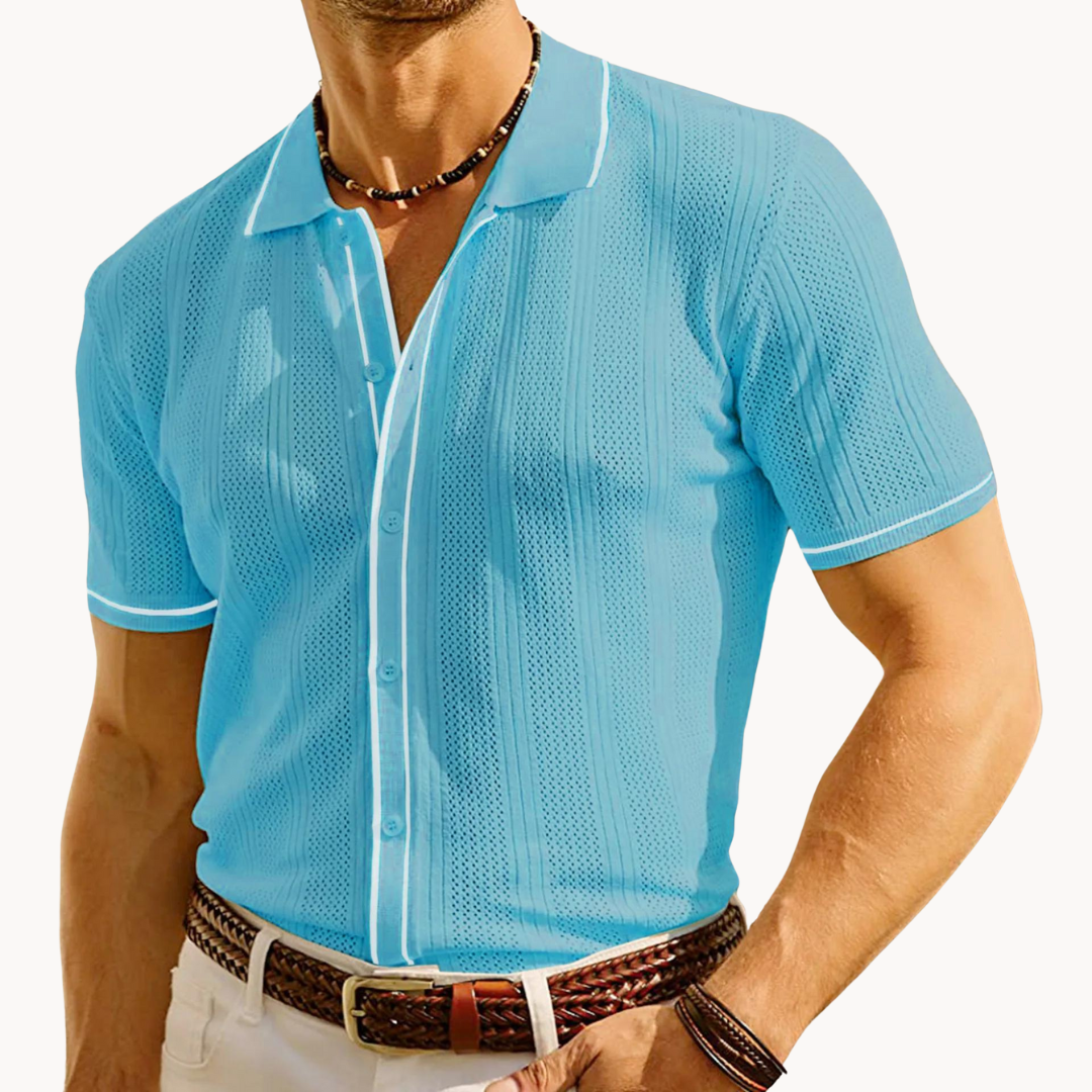 Camisa Polo - Manga Curta com Botões e Ajuste Respirável