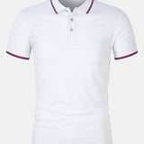 Camisa Polo – Corte Slim com Fecho de Botão e Malha Respirável