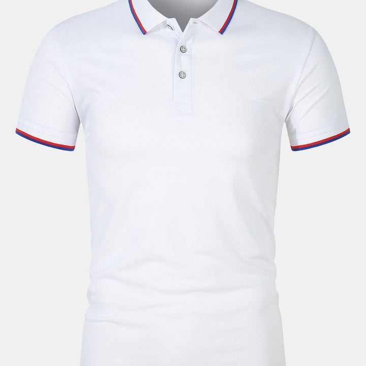 Camisa Polo – Corte Slim com Fecho de Botão e Malha Respirável
