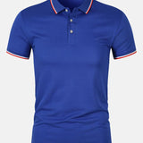 Camisa Polo – Corte Slim com Fecho de Botão e Malha Respirável