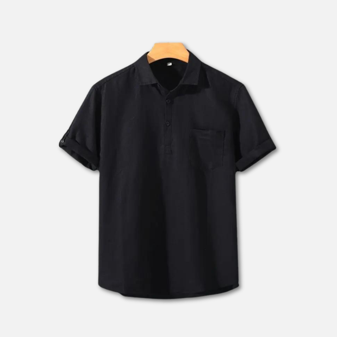 Camisa Polo – Colarinho de Mistura Suave e Ajuste Fresco e Respirável