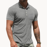 Camisa Polo - Colarinho Frontal em Mistura Suave e Forma Ajustada