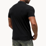 Camisa Polo - Colarinho Frontal em Mistura Suave e Forma Ajustada