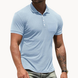 Camisa Polo - Colarinho Frontal em Mistura Suave e Forma Ajustada