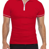 Camisa Polo – Mistura Suave, Corte Slim e Gola com Zíper Respirável