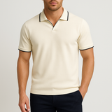 Camisa Polo – Corte Estruturado com Acabamento Contrastante e Forma Respirável