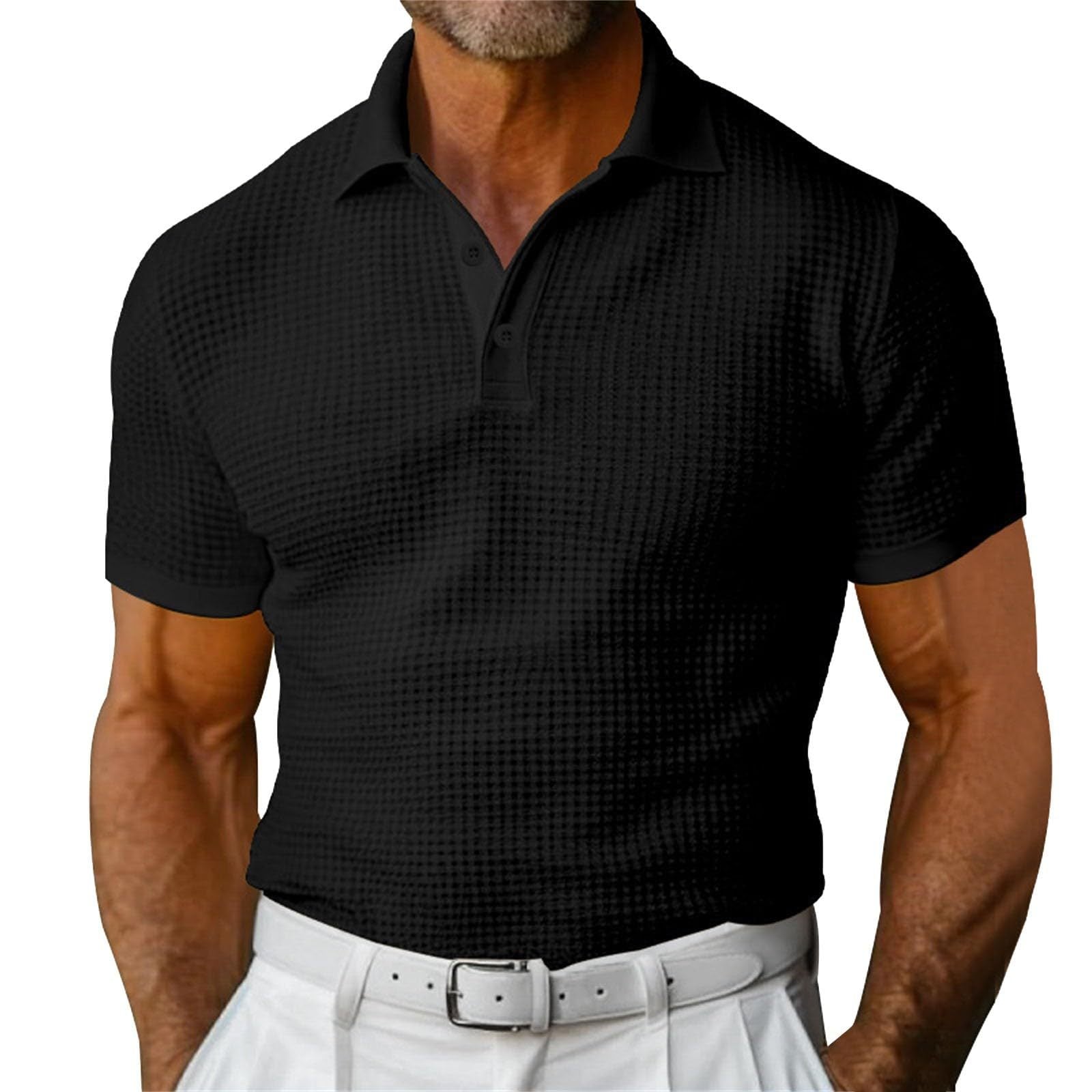 Camisa Polo - Corte Slim Ajustado e Ajuste em Mistura Respirável