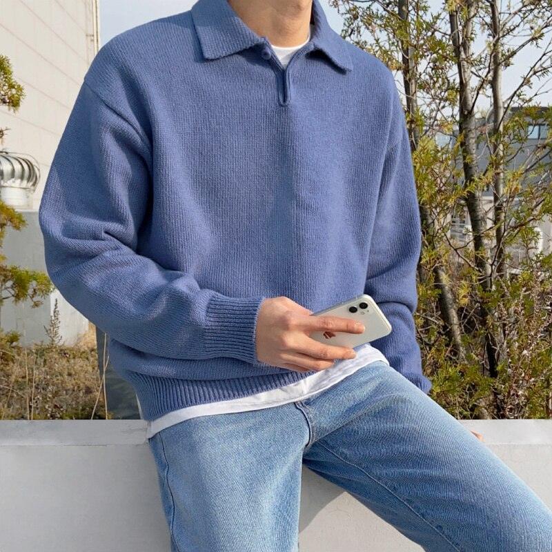 Sweater Polo - Gola de Malha Suave e Camadas Quentes
