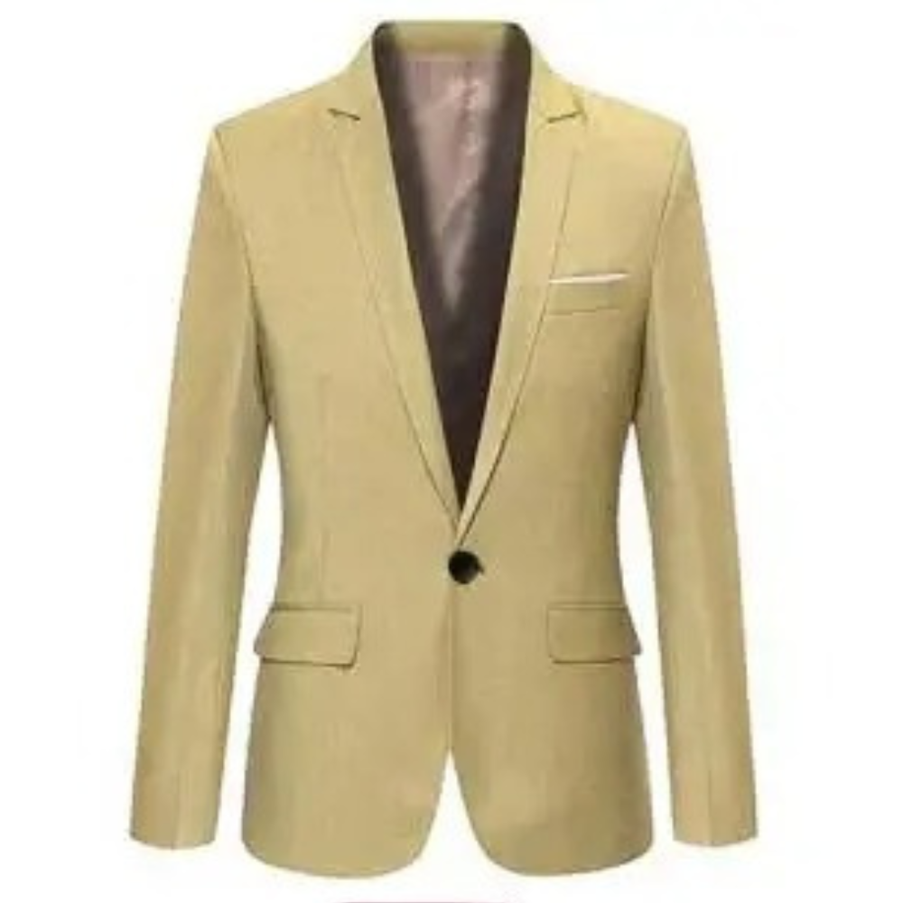 Blazer em Mistura de Poliéster - Ajuste Slim e Movimento Fácil