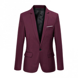 Blazer em Mistura de Poliéster - Ajuste Slim e Movimento Fácil
