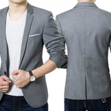 Blazer em Mistura de Poliéster - Ajuste Slim e Movimento Fácil