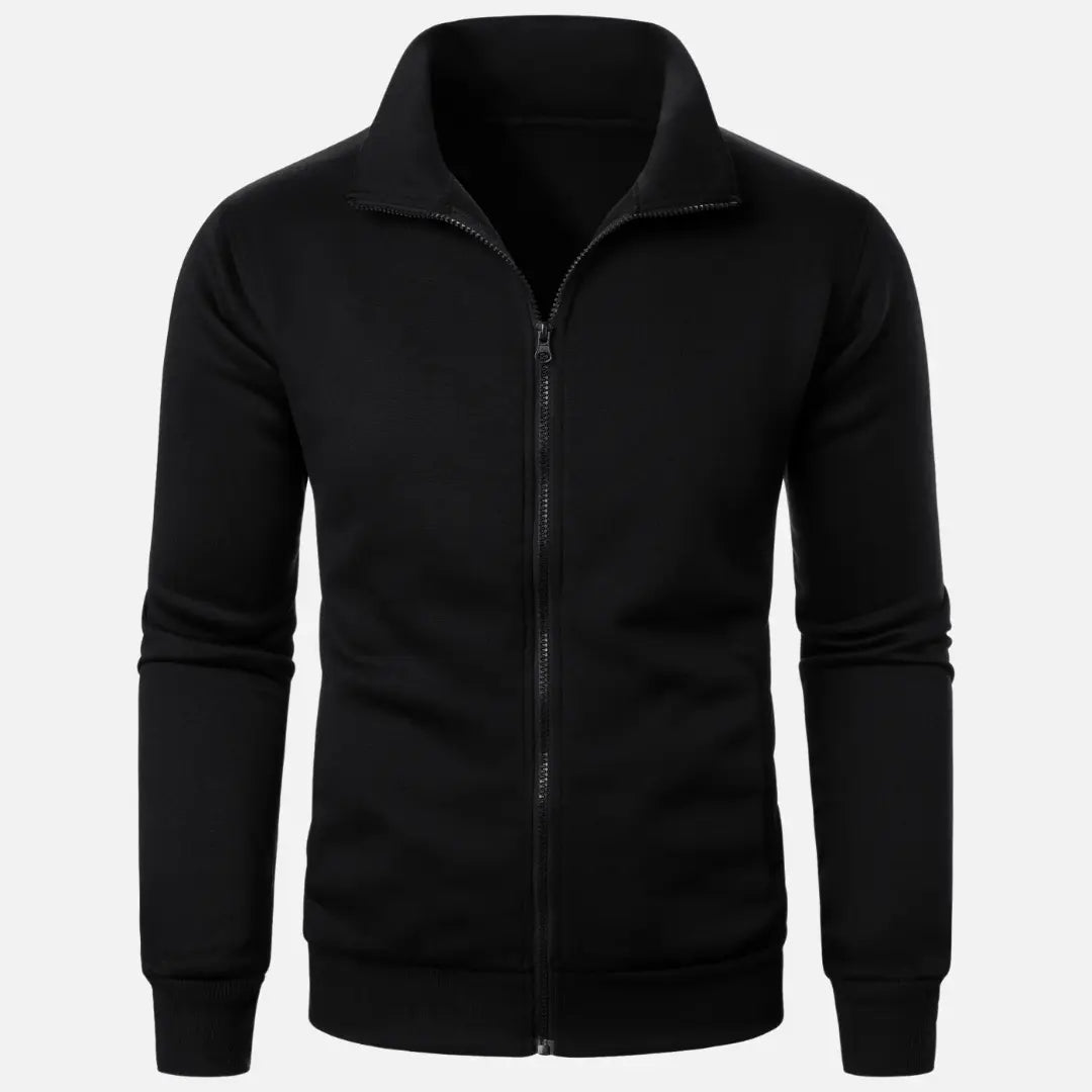 Cardigan em Mistura de Poliéster – Forma Limpa & Camadas Suaves