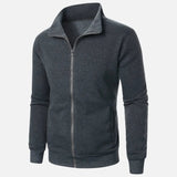 Cardigan em Mistura de Poliéster – Forma Limpa & Camadas Suaves