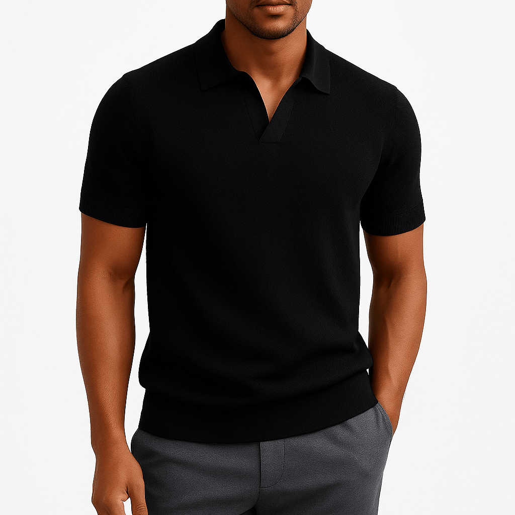 Camisa Polo em Mistura de Poliéster - Malha Texturada e Fácil Fluxo de Ar