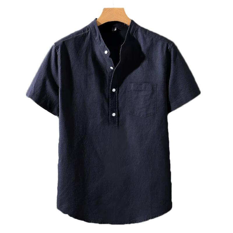 Camisa em Mistura de Poliéster - Gola Alta & Move-se Contigo