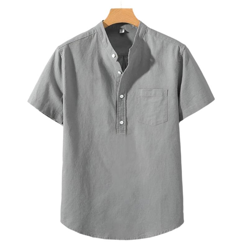 Camisa em Mistura de Poliéster - Gola Alta & Move-se Contigo