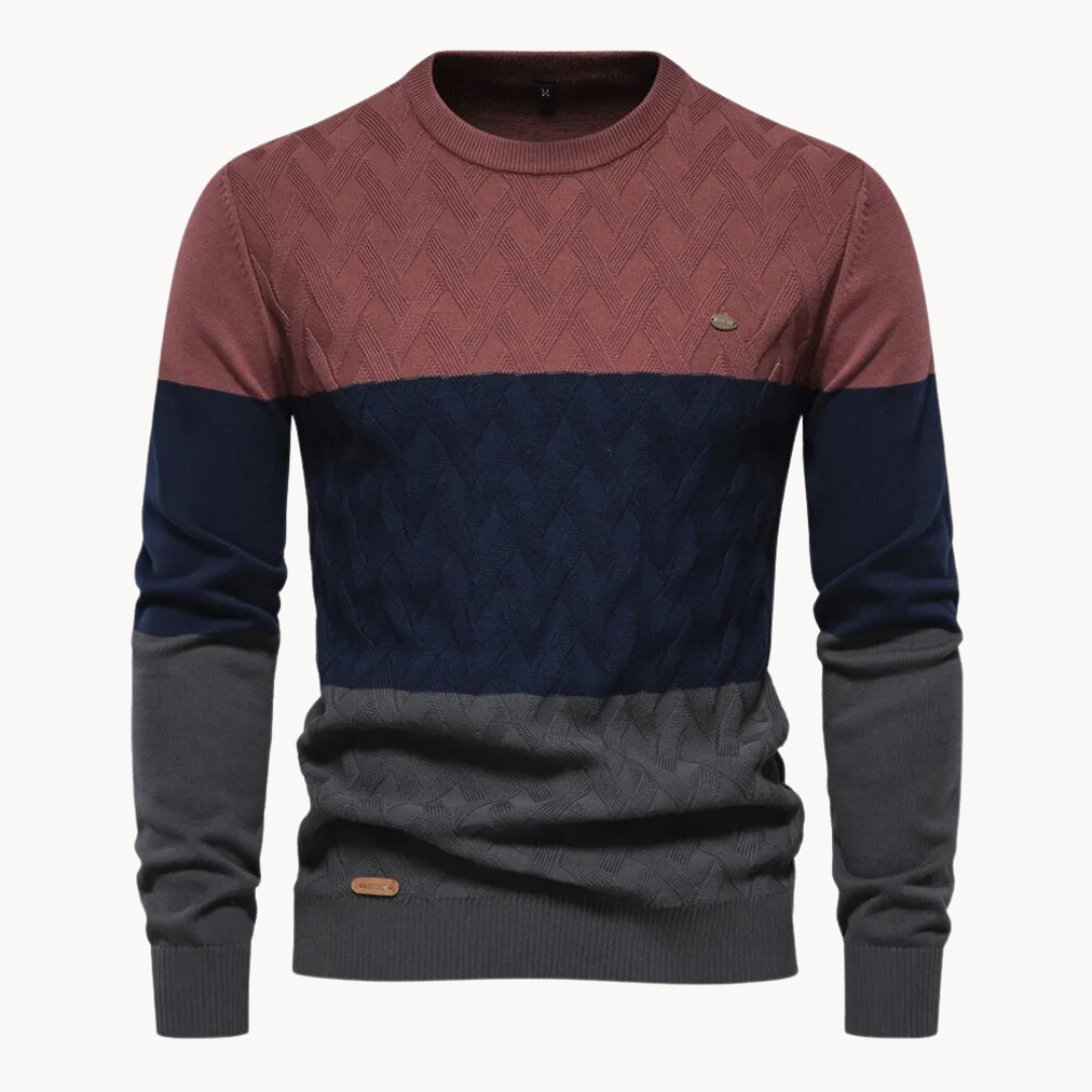 Pullover - Estrutura de Malha Intricada e Ajuste Quente e Respirável