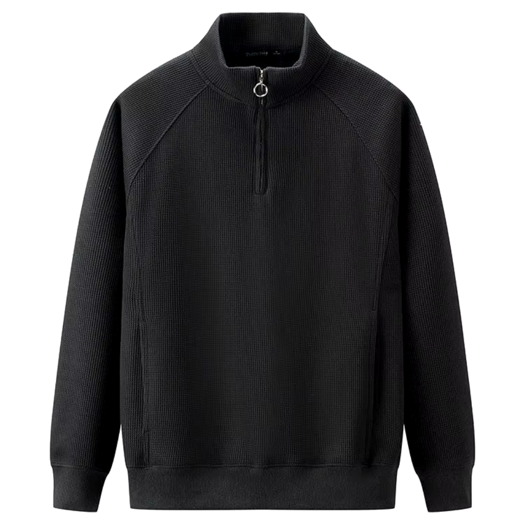 António | Pullover Mistura Poliéster Zíper Frontal