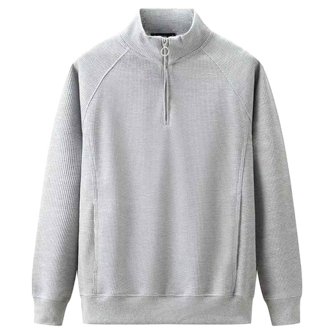 António | Pullover Mistura Poliéster Zíper Frontal