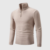 Pullover - Mistura de Malha Suave e Forma Flexível para Conforto