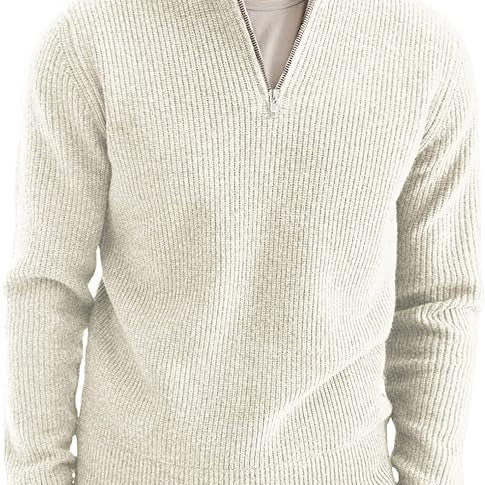 Pullover com Zíper de 1/4 – Gola Estruturada e Movimento Fácil