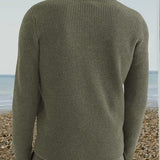 Pullover com Zíper de 1/4 – Gola Estruturada e Movimento Fácil