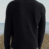 Pullover com Zíper de 1/4 – Gola Estruturada e Movimento Fácil