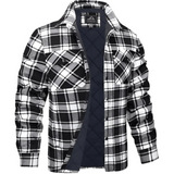Camisa Jaqueta Acolchoada – Exterior em Xadrez e Calor Uniforme