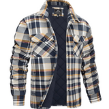 Camisa Jaqueta Acolchoada – Exterior em Xadrez e Calor Uniforme