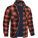 Camisa Jaqueta Acolchoada – Exterior em Xadrez e Calor Uniforme