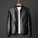 Troy - Jaqueta de couro casual