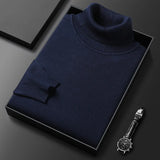 Henrique | Camisola Masculina De Gola Alta Em Caxemira De Luxo