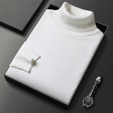 Henrique | Camisola Masculina De Gola Alta Em Caxemira De Luxo