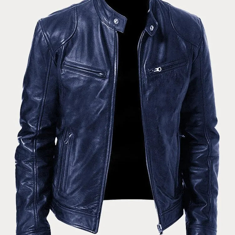 Victor - Jaqueta de Couro Casual: Estilo Atemporal e Conforto