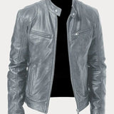 Victor - Jaqueta de Couro Casual: Estilo Atemporal e Conforto