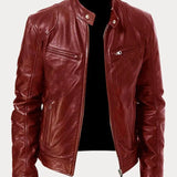 Victor - Jaqueta de Couro Casual: Estilo Atemporal e Conforto