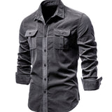 Camisa - Mistura Respirável de Forma Longa e Controlo de Calor