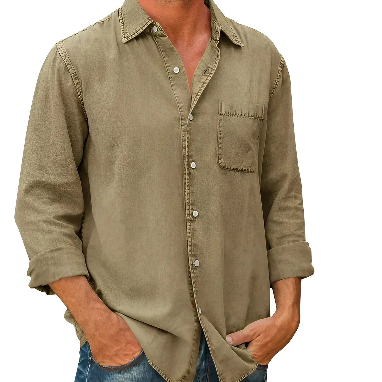 Camisa – Mistura Respirável Corte Relaxado e Movimento Fácil