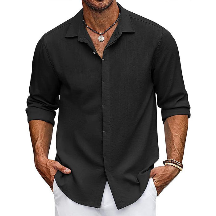 Camisa - Mistura Respirável com Corte Ajustado e Caimento Suave